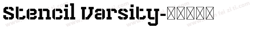 Stencil Varsity字体转换